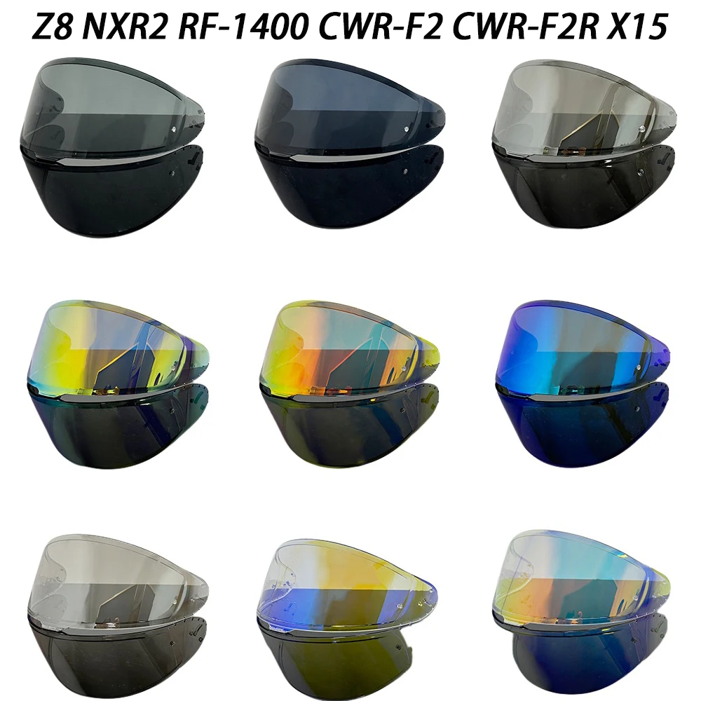 

Helmet Visor goggles plating silver red Replacement Lens For SHOEI Z8 NXR2 RF1400 RF-1400 CWR-F2 F2R X15 X-Fifteen Helmet Visor