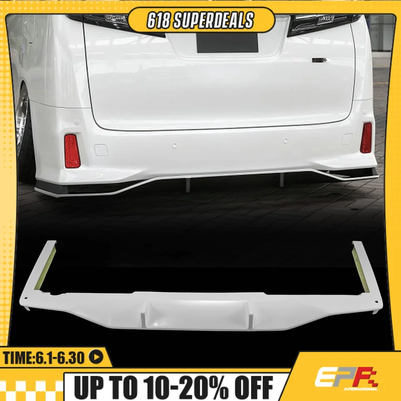Para Toyota Vellfire 30 Series (AH30) labio trasero estilo KUL (15 en adelante) - Ajuste perfecto para la serie 30, lujo deportivo inspirado en KUL