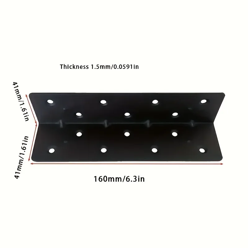 8pcs L-Shaped Angle Brackets with Screw Set Garden Fence Bracket Connectors 90° Bed Angle Angle Bracket Shelf Support Additions