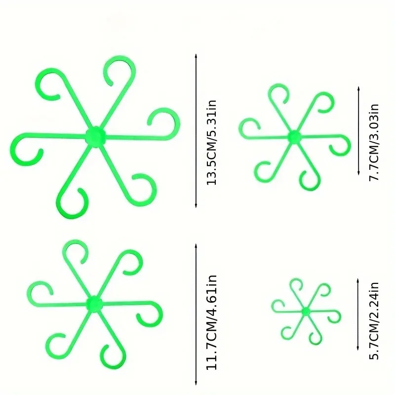 مثبت فرع النباتات المائية - مشابك دعم جذع الزهور المضادة للانزلاق، إطار الحديقة