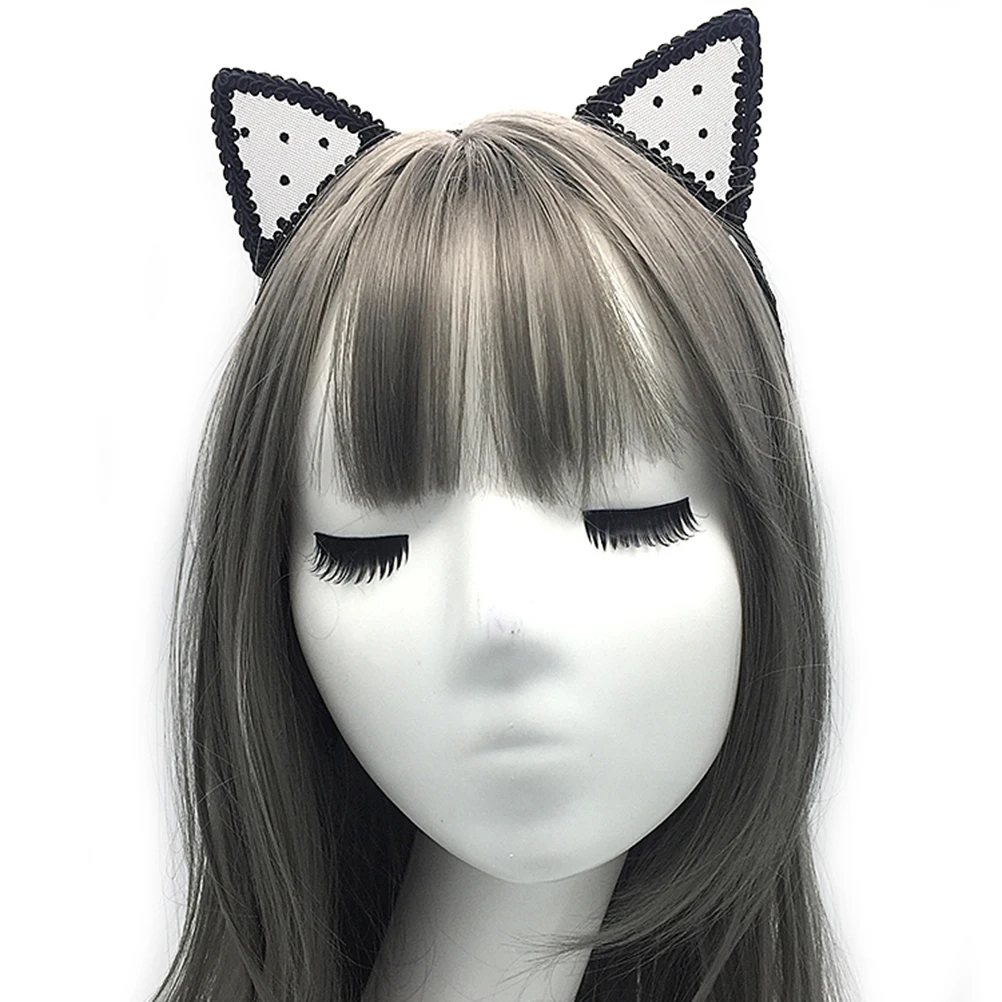 

Cute Cat Ears Hairband Party Cosplay Costume Accessory Decorated For Christmas Birthday Costume Party