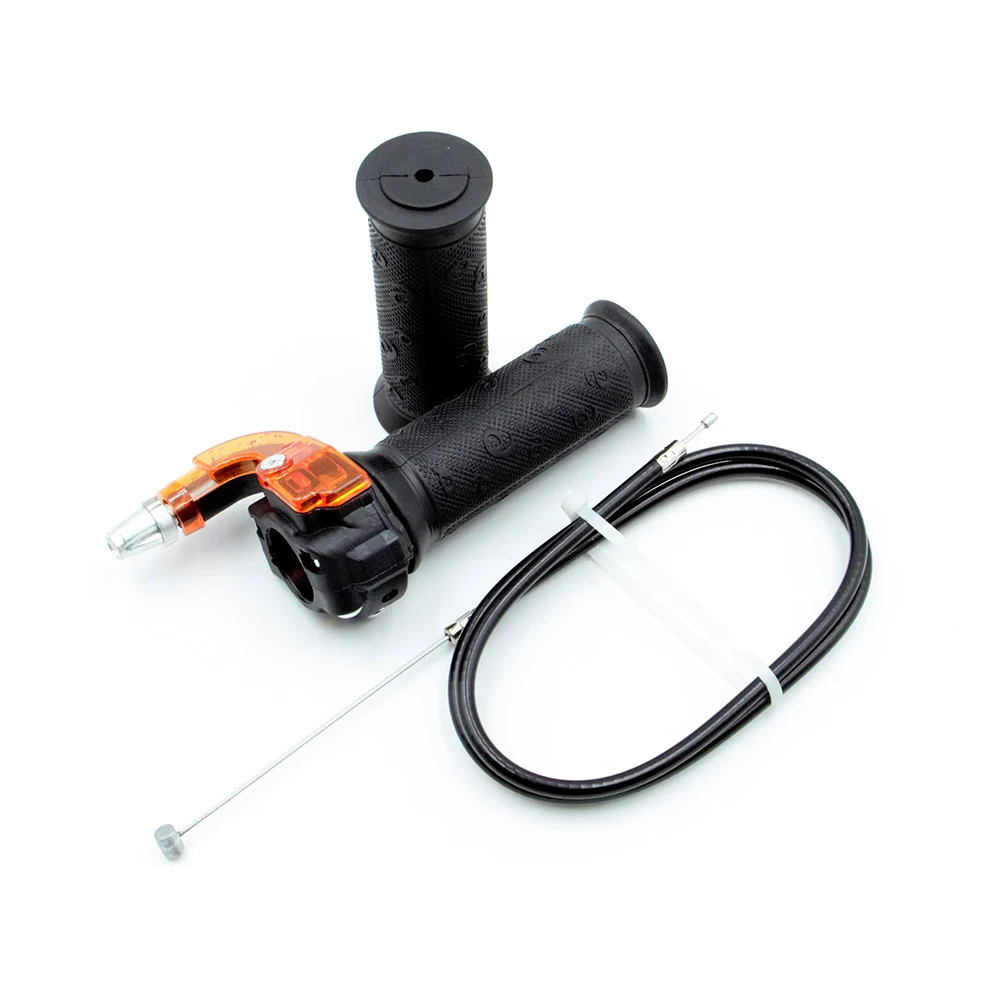 Empuñadura y Cable de acelerador giratorio para motocicleta, 7/8 ", 22mm, para Mini Pit Dirt ATV Quad Pocket, piezas de bicicleta motorizada de 47cc y 49cc