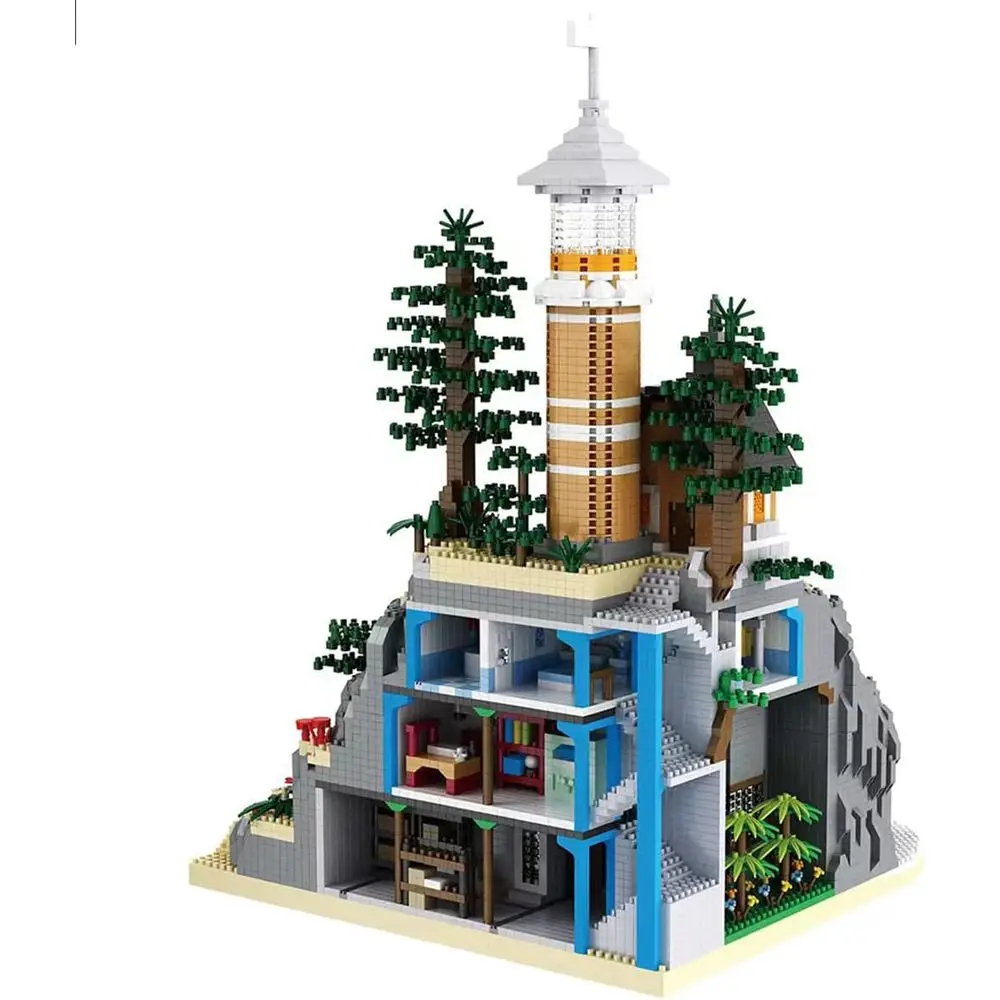 5686-delige architecturale eilandgrot vuurtoren bouwstenen set - ideaal voor kinderen en volwassenen, gelijk voor creatief plezier en collega