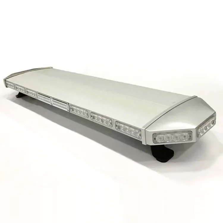 Vermelho azul âmbar 47 Polegada super fino veículo segurança carro caminhão barra de luz do telhado barra de luz do caminhão do carro com sirene e rádio