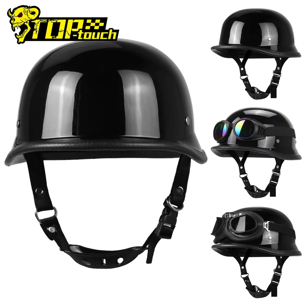 

Motorcycle Half Helmet Vintage Fashion Motorbike Helmet Anti Fall And Sun Cap DOT Certification Moto Riding Safety Helmets S-2XL