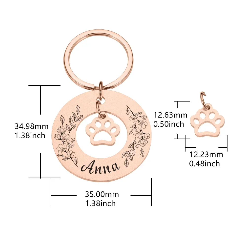 Personalized Pet Id Tags Medal Customized Dog Collar With Name Number Kitten Dogs Anti-lost Pendant Engraving DIY Accessories