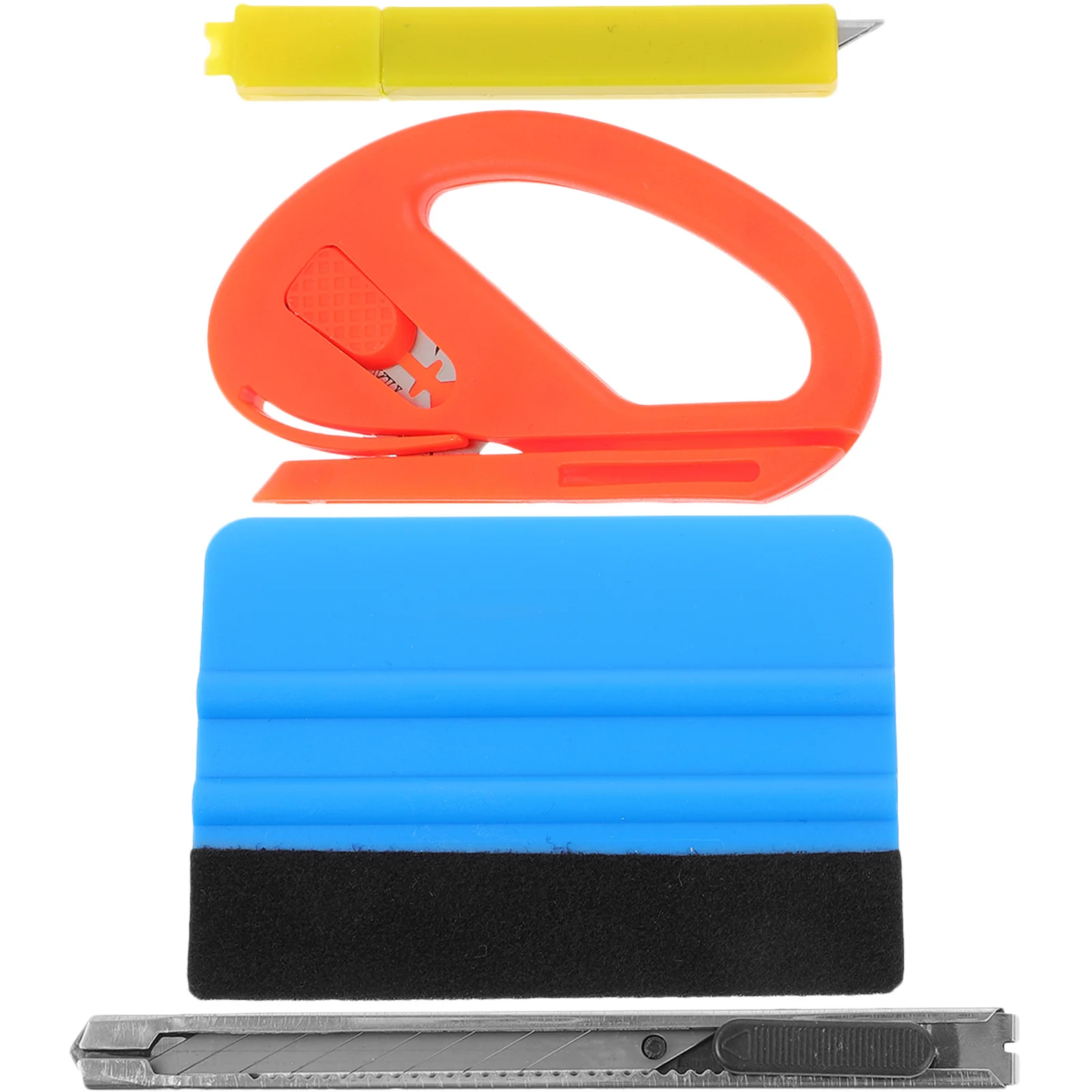 

4Pcs Car Window Tint Film Tool Kit Multifunctional Professional Smoothing Tools for Decals Vehicle Lettering Tint Film Tool Kits
