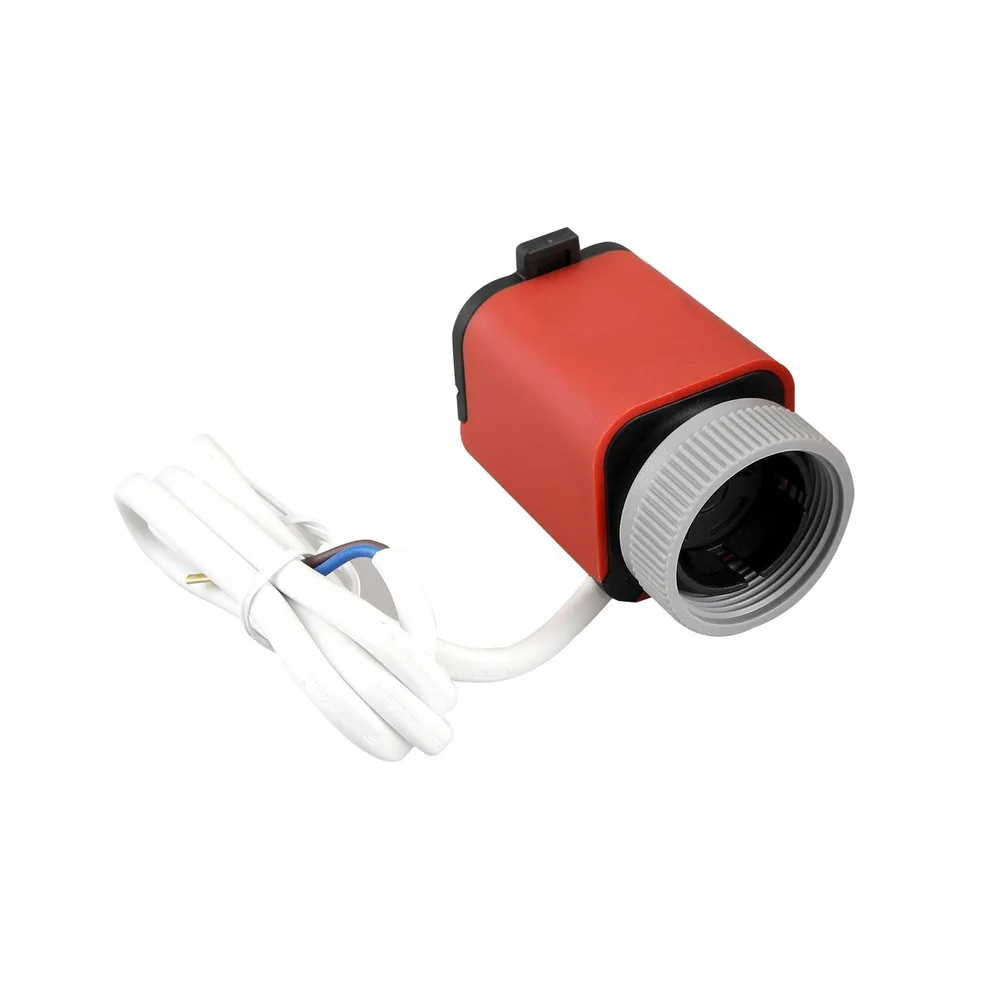 1pc Manual Automatic Electric Actuator 230V AC 24V DC Water Floor Heating Thermostat For Accurate Temperature Regulation