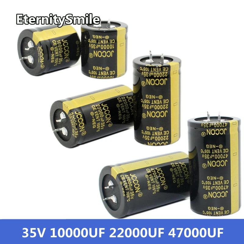 

35V Audio Electrolytic Capacitor 35V 10000UF 22000UF 47000UF For Audio Hifi Amplifier High Frequency Low ESR Speaker