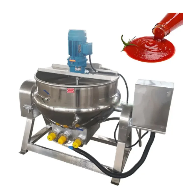 

Automatic Jam Sauce Jacketed Kettle with Agitator 200L 400L commercial cooking pots