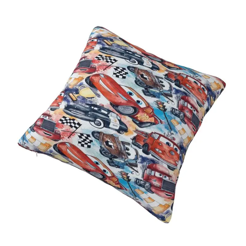 Custom Lightning McQueen Car Cartoon Cushion Covers Soft Nordic Pillow Case