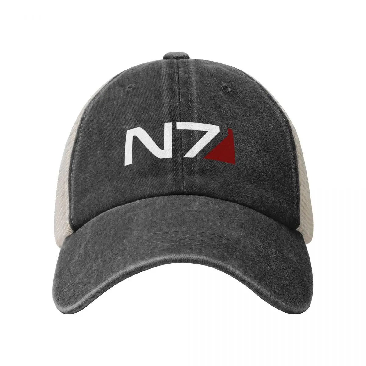 Mass Effect N7 Cowboy Mesh Baseball Cap Big Size Hat tea Hat Trucker Cap Women Men's