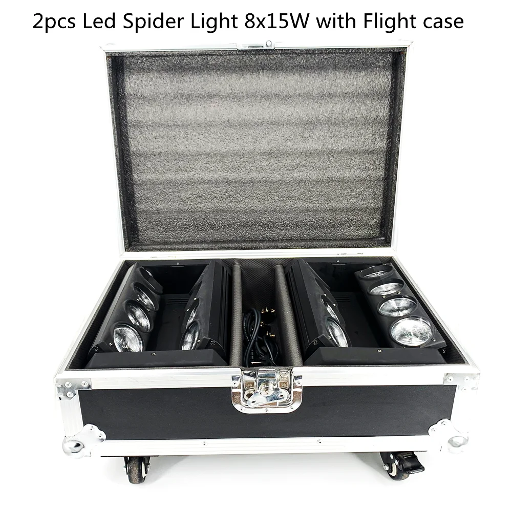 luz led de aranha cabeca movel 8x15w em rgbw luz para festa dj dmx iluminacao de dj 01