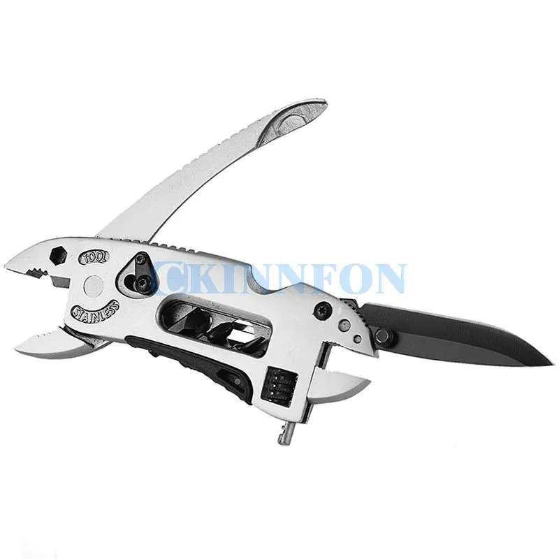 

10Pcs/Lot Multifunctional 9 In 1 Keychain Plier Screwdriver Pocket Tools Outdoor Camping Multi-purpose Pliers and Wrench
