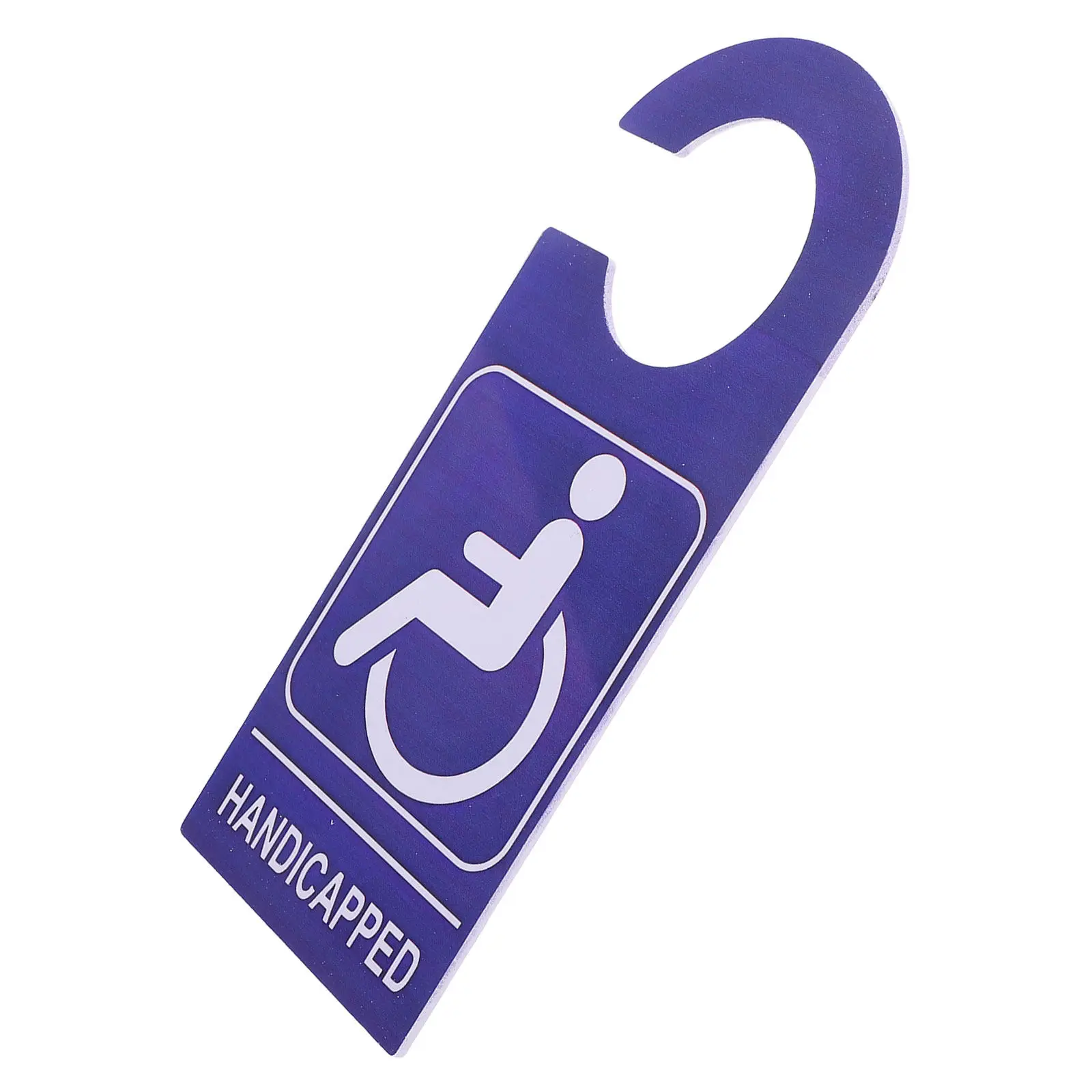 

Wheelchair Parking Sign - Heavy Duty PVC Handicap Car Sign Hanger for Rearview Mirror - Disability Access Permit Tag Fade