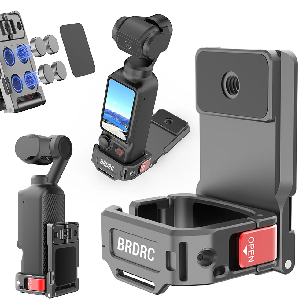 

Для DJI Osmo Pocket 3, магнитный держатель на присоске, регулируемый угол наклона магнитной камеры, настольная подставка, держатель, аксессуары для камеры