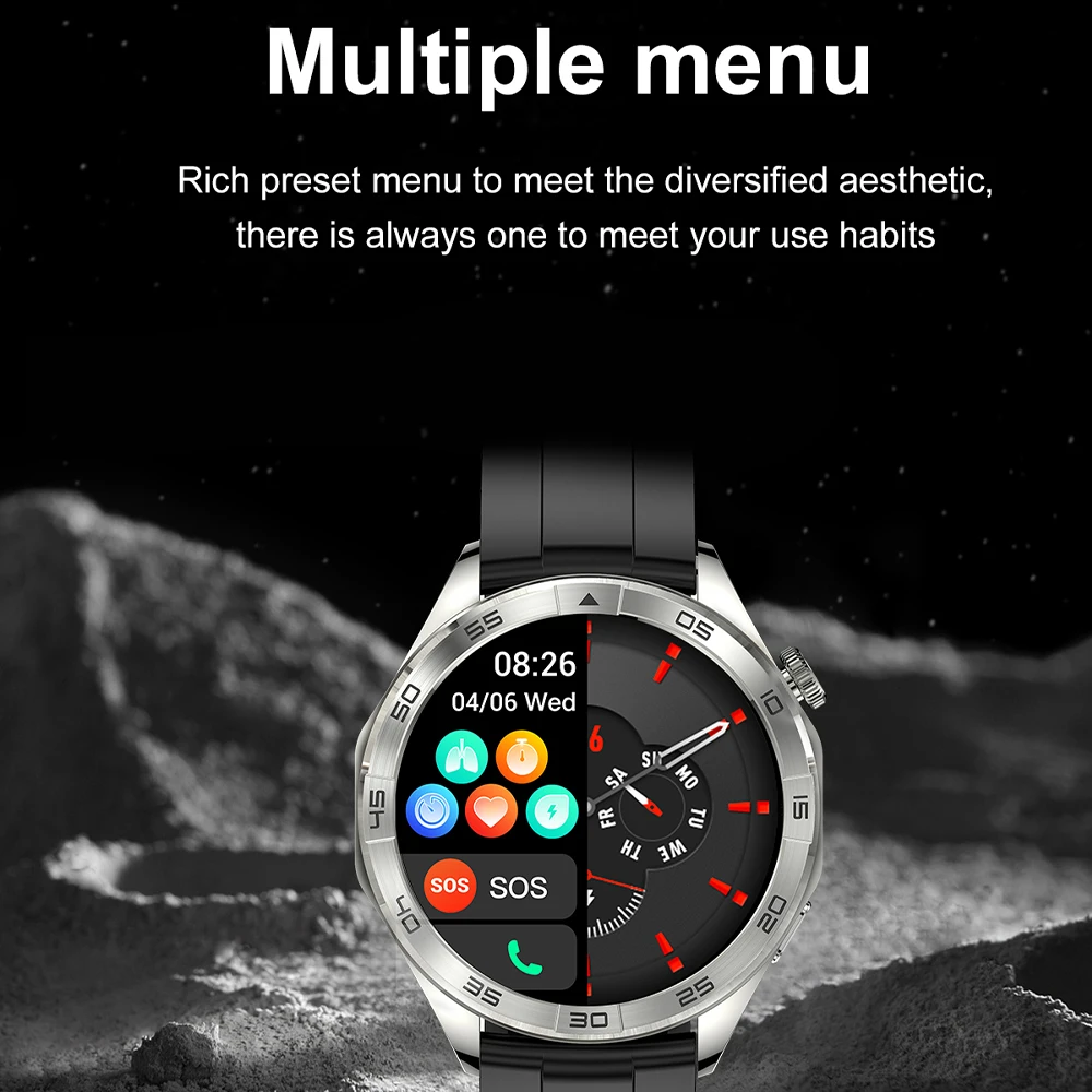 

2024 New Men's Sports And Fitness Smart Watch With Sports Trajectory NFC Bluetooth Call Health Monitoring Women's Smartwatches