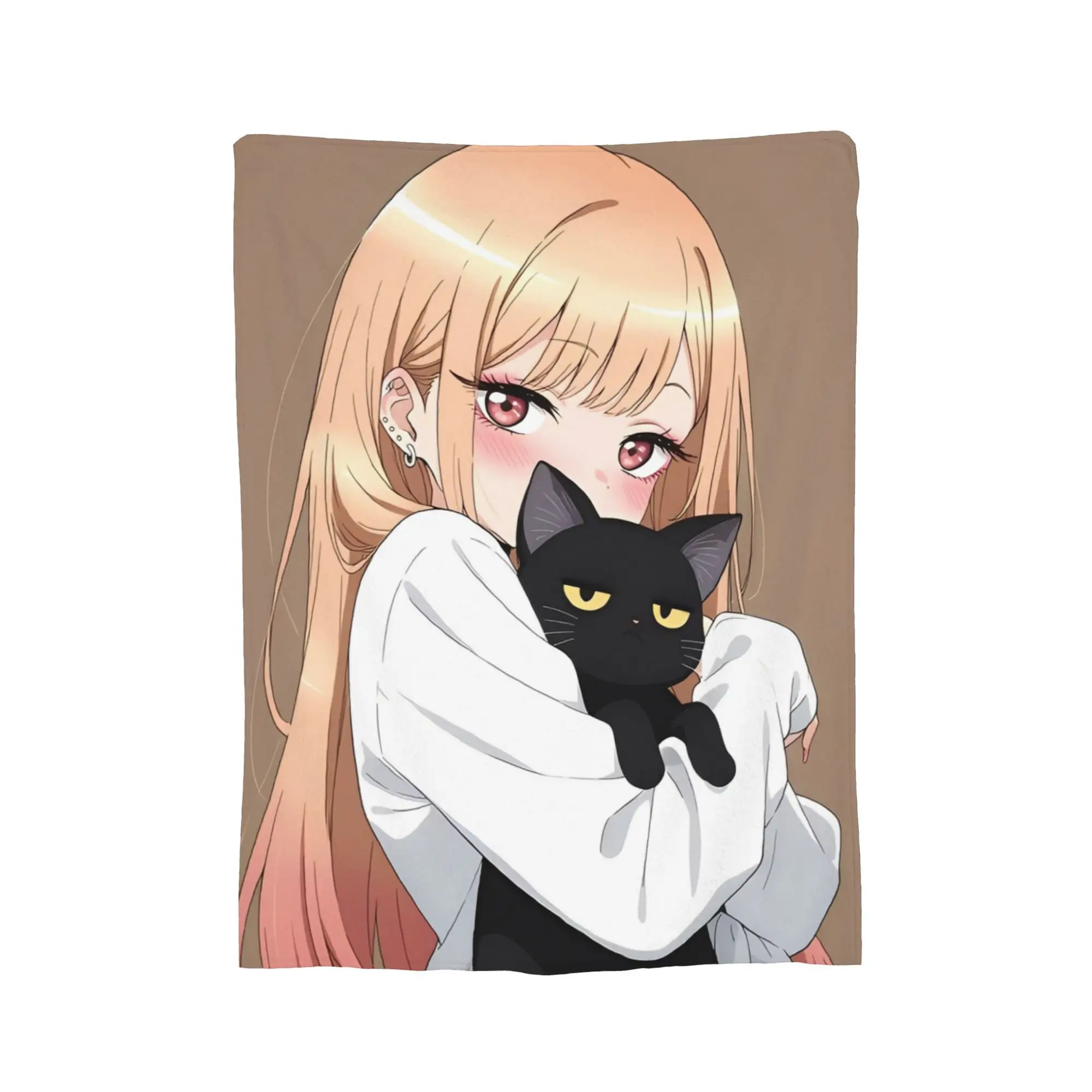 Japan Anime Marin Kitagawa Merch Blanket Warm Cozy Fluffy  Throw Blankets for Couch Multiple Sizes Throws And Blankets
