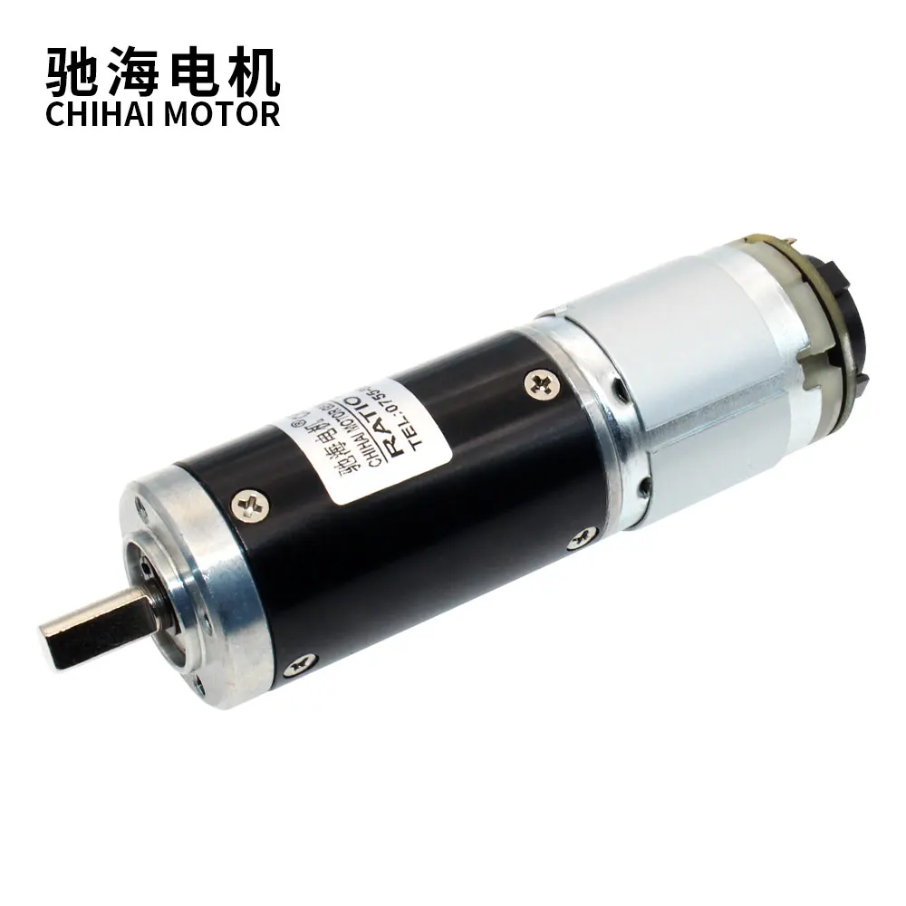 CHP-28GP-365 ABHL DC12V 24V 28mm High Torque Low Speed 17PPR 24RPM Planetary Gear Reduction Encoder Motor