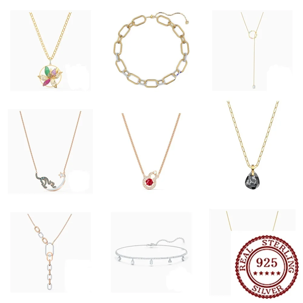 

S925 Pure Silver Necklace with Unique, Simple and Minimalist Lines, Modern, Elegant and Fashionable