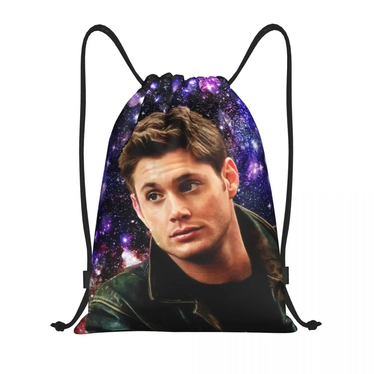 Custom Dean Winchester Drawstring Bags Women Men Lightweight Supernatural TV Show Sports Gym Storage Backpack