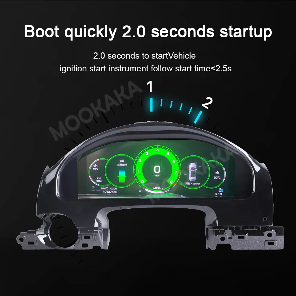 

Car Dashboard Digital Cluster For Porsche Cayenne 2011-2017 LCD Instrument Panel Speedometer Display Auto Meter Screen Headunit