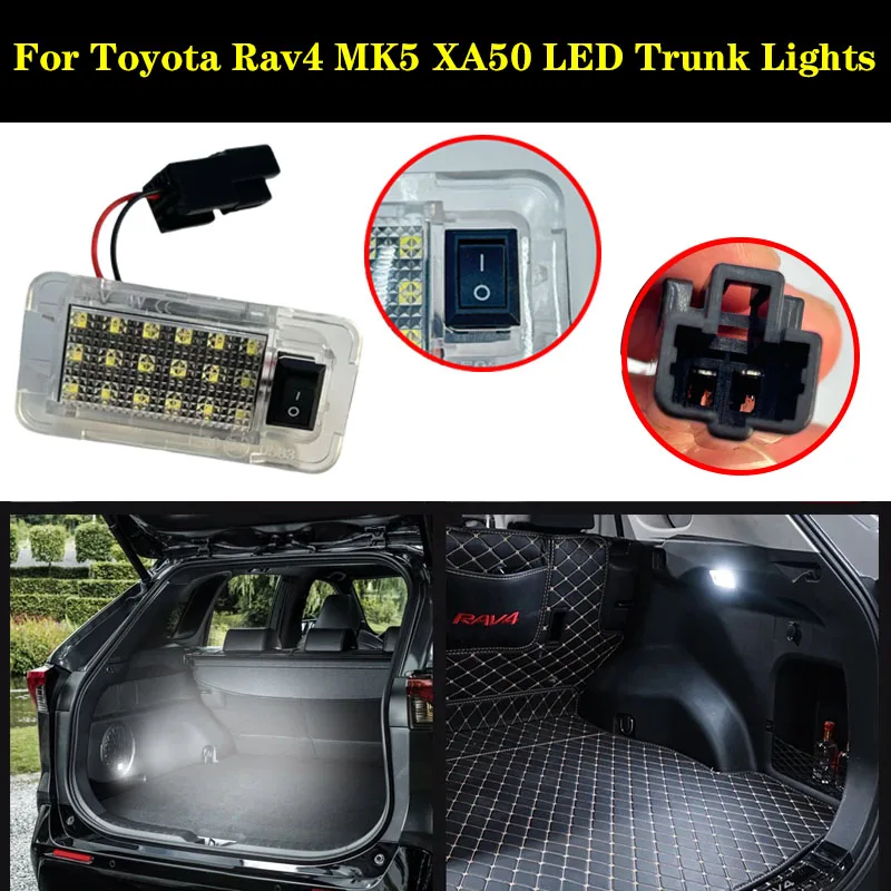 1Pcs Car LED Rear Trunk Lamp Luggage Compartment Light Bulbs 12V For Toyota RAV4 Prius Sienna Alphard Yaris Prime Harrier Venza