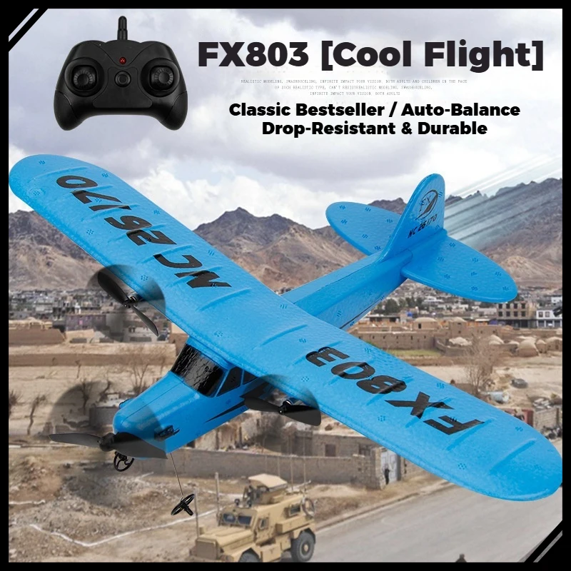 FX803 RC طائرة ثابتة الجناح رغوة طائرة شراعية 2.4G طائرة التحكم عن بعد الكهربائية تحلق نموذج طائرة في الهواء الطلق لعبة أطفال هدية