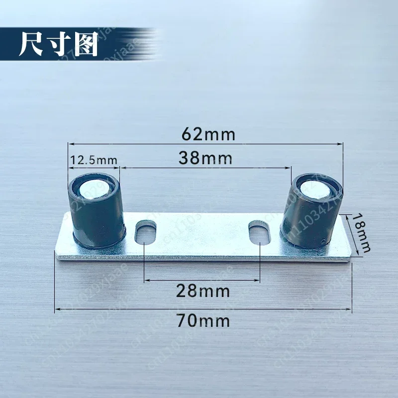 Aluminum Alloy Push-pull Hanging Sliding Door Lower Positioner Balcony Hall Sliding Door Lower Positioning Wheel Anti-swing Mute