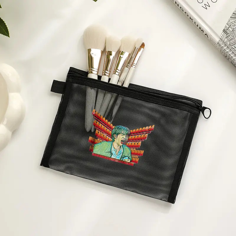 

Come on Wing Hot Ones Makeup Bag with A Zipper Spacious Storage Pouch Travel and An Ideal Holiday Mesh Bags Army Fan Gift