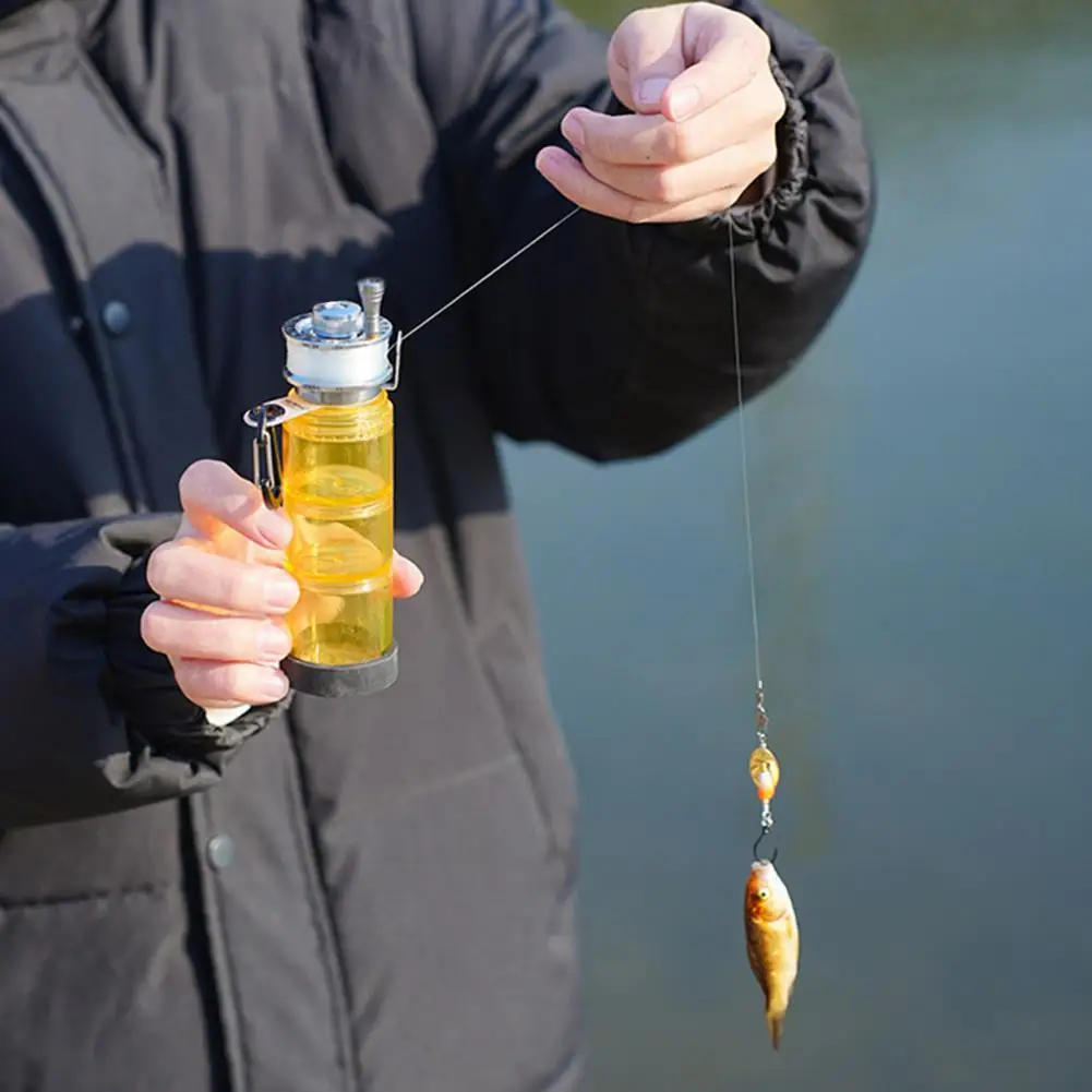 

Outdoor Portable 3 Layers Swivel Fishing Bottle, Bait Bottle, Fishing Bottle Camping Gear Supplies Storage Box Fishing Hook