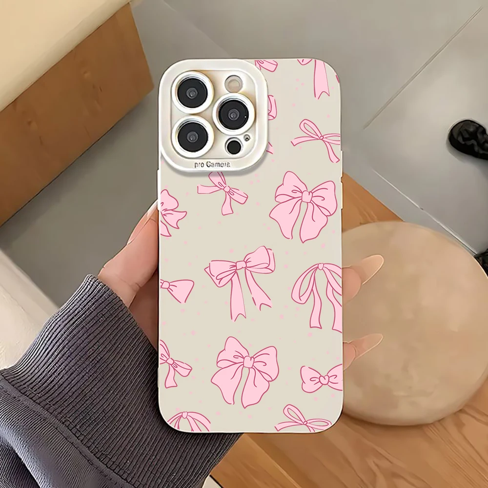 Bow Tie Shockproof Phone Case For Samsung Galaxy S26 Ultra A56 S25 Edge A55 Note 20 Ultra Plus A56 A54 A53 A36 A34 A35 Cover
