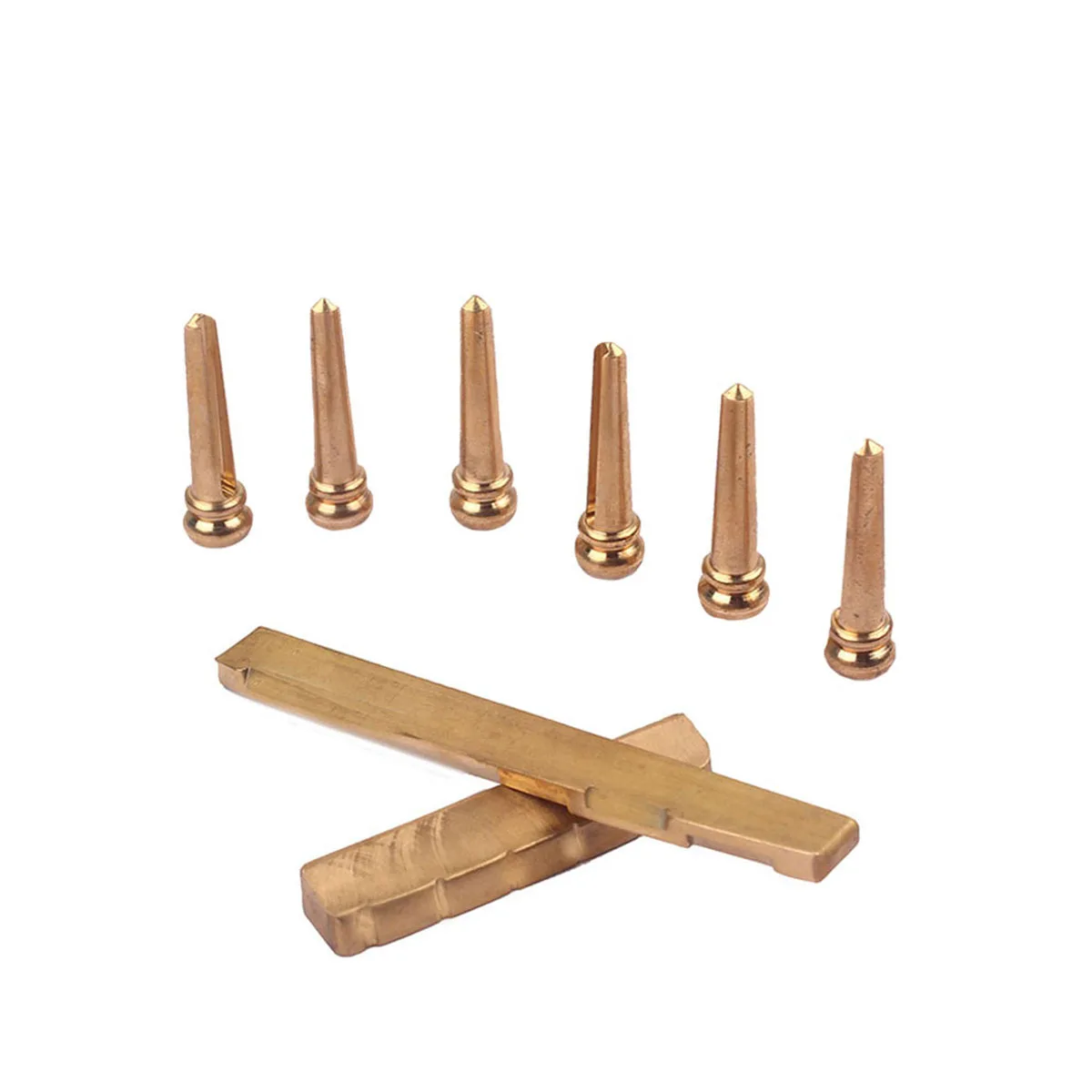 

Brass Bridge Saddle For Acoustic Guitar Replacement Premium Brass Material Smooth Flat Bottom Guitar Bridge Parts