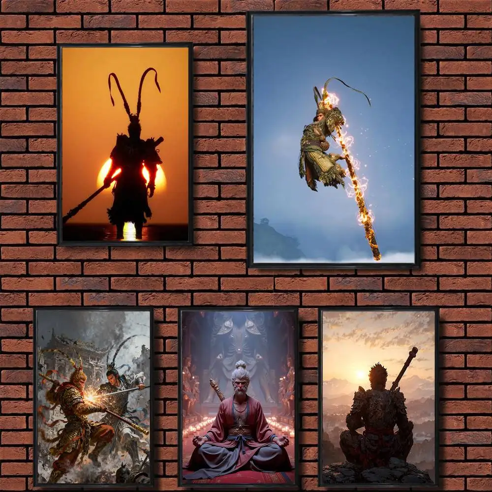 

Wu-Kong Blacks M-Myths Game Poster Prints Wall Art Painting Picture Gift Living Room Bar Restaurant Dec Sticker Large