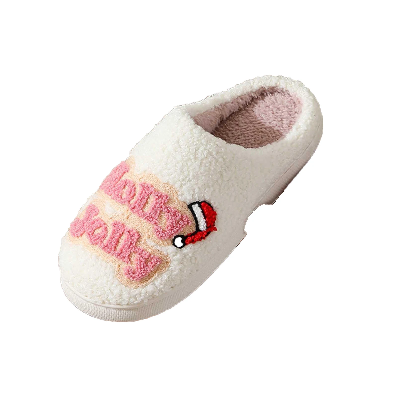 الرجال والنساء عيد الميلاد نعال من القطن لدفء المنزل والداخلية النعال الصوفية إِلْكَة عيد الميلاد نعال من القطن الدافئة النساء #5
