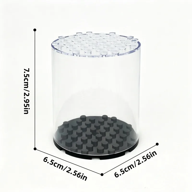 9pcs Building Block Toy Display Boxes High Transparent Dust Box Collection Display Rack Mini Doll Display Storage Figurine Cases