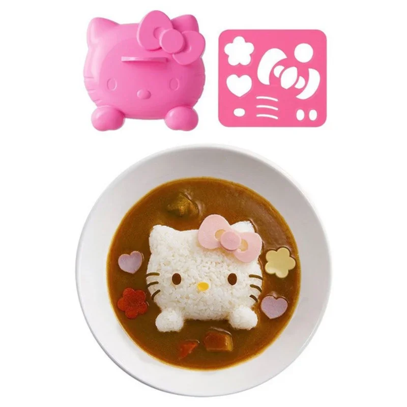 Sanrio Kitty White Hello Kitty New Mold Rice Ice Cube Snack strumento di cottura cartone animato fai da te Cute Love Bento Shape Kitchen buone cose