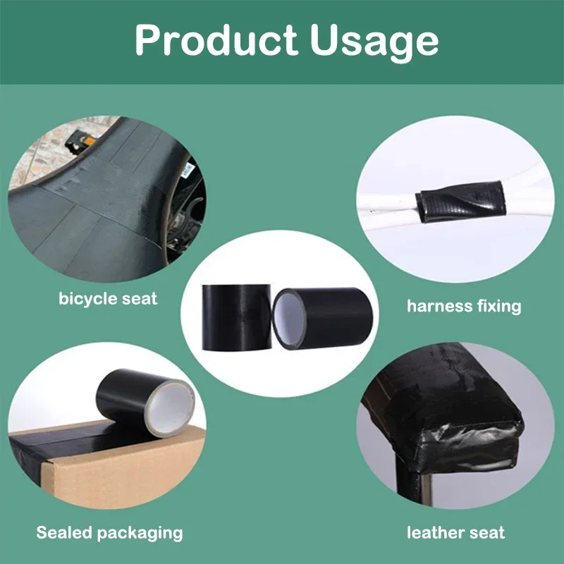 Self Adhesive Leather Repair Tape for Sofa Car Seats Handbags Jackets Furniture Shoes First Aid Patch Leather Patch DIY Black