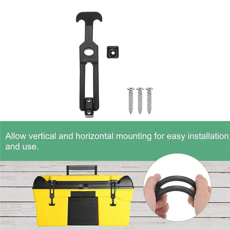 AEE2-2-Pack T-Handle Rubber Flexible Draw Latches,5.9 Inch Flexible Draw Latches Flexible T-Handle Hasp Rubber With Screws