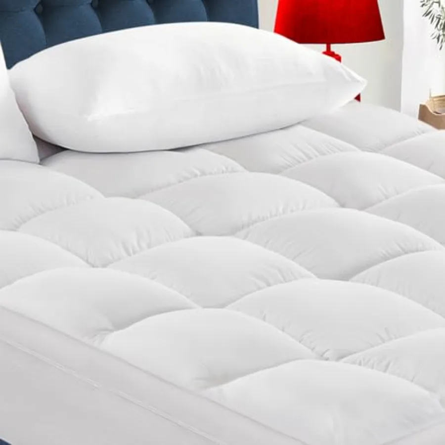 Mattress Topper for Back Pain - Extra Thick Cooling Mattress Pad Cover for Size Bed - Soft Mattress Protector Pillow Top with 8