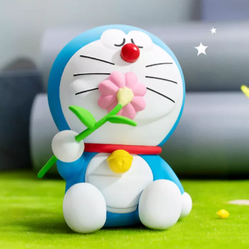 Doraemon Leisure Time Series Blind Box, Caixa Surpresa, Action Figure Original, Modelo Cartoon, Coleção Mystery Box, Presente Meninas