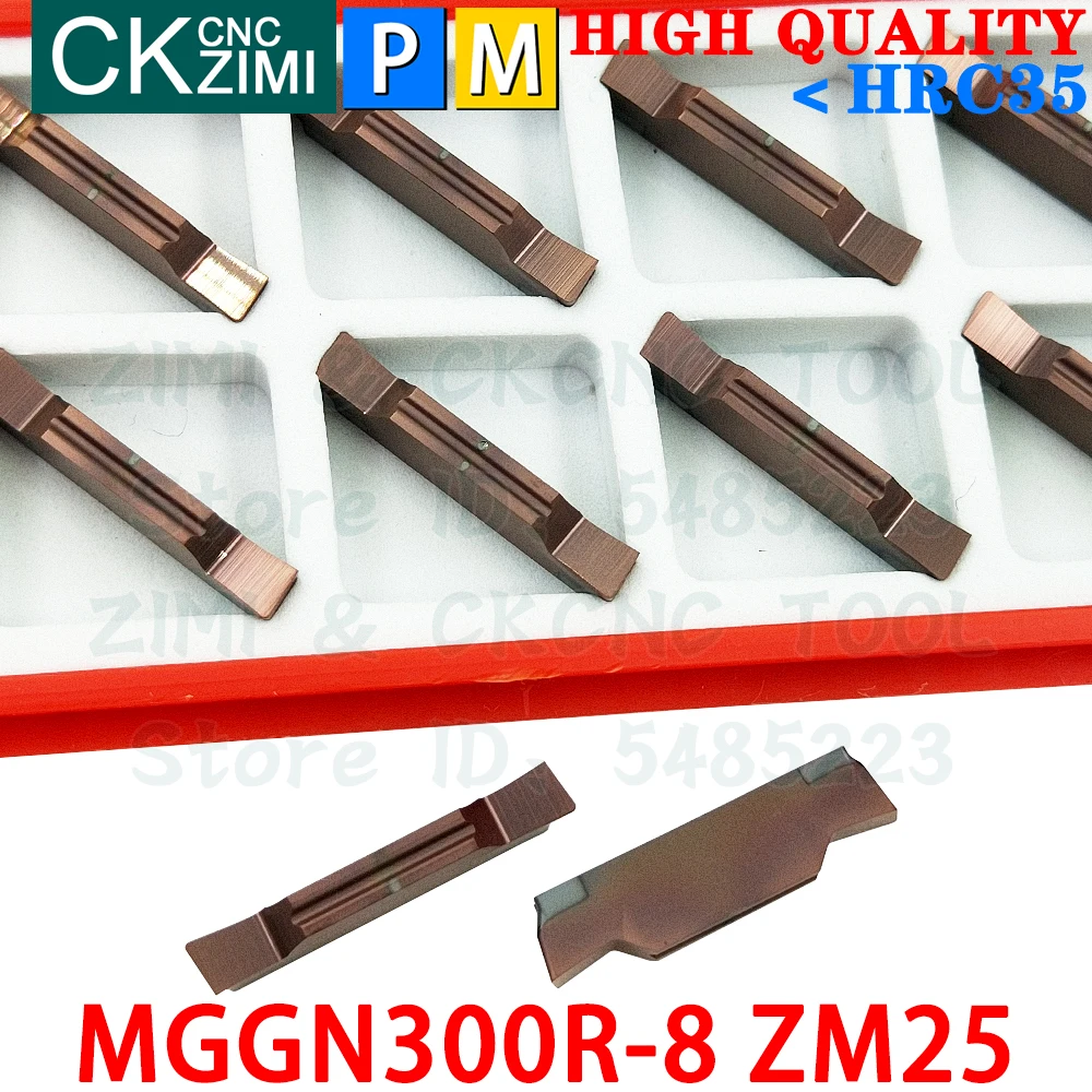 MGGN300R-8 ZM25 MGGN 300 3mm Carbide Inserts Cutting Grooving Inserts Tools CNC Metal lathe Tools MGMN 300 For MGEHR MGEHL SMGB