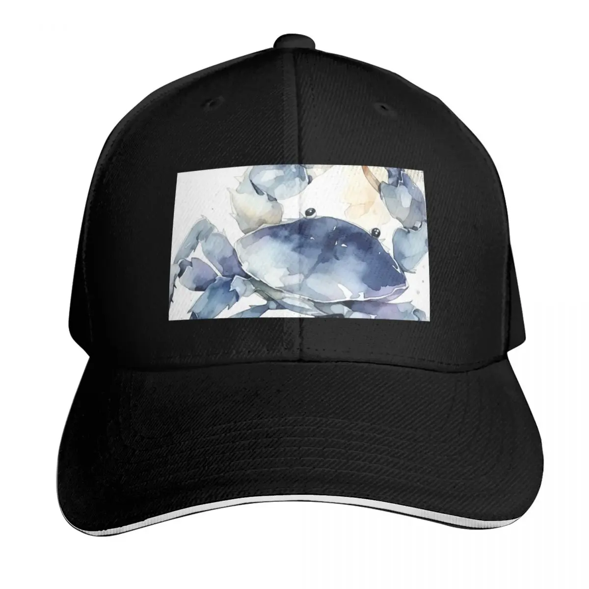 Blue Crab Beach House: Coastal Nautical Delight Baseball Cap Snapback Flat Bill Strapback Dad Hat Six Panel Structured Crown