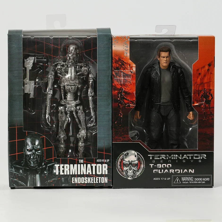 NECA Terminator Genisys T-800 Guardian Endoskeleton Action Figure Model Toy Gift For Collection