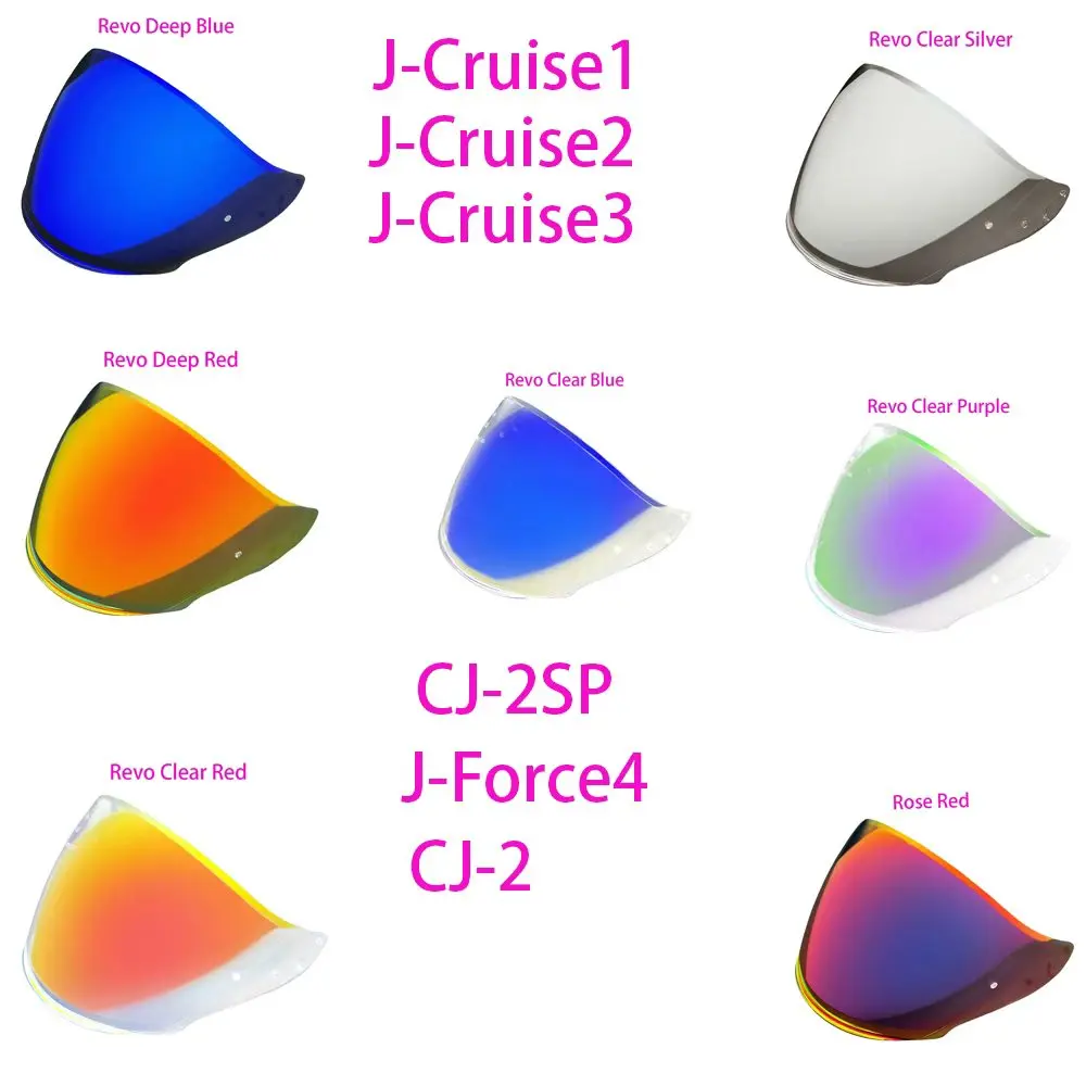 

JC Motorcycle Helmet Visors For SHOEI J-Cruise 1/2 J-Force 4 CJ-2 Full Face Anti-UV Capacetes Lens JC-CRUISE 3 Len Anti-fog Film