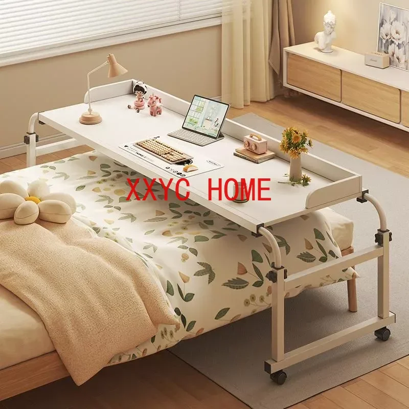 

Length& Height Adjustable Rolling Table Computer Desk Home Office Writing Desk Notebook Table Top Desk Sofa Bed