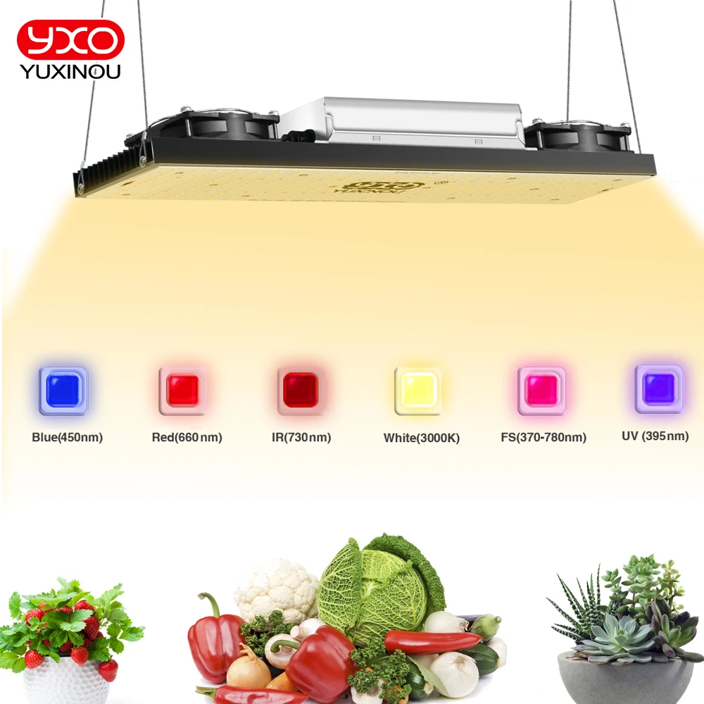 Imagem -04 - Cresce a Luz 200w Espectro Completo Phyto Lâmpada para Plantas de Interior Flor Mudas Vegetais e Crescer Luz Espectro Completo Crescer Tenda Lm301hled