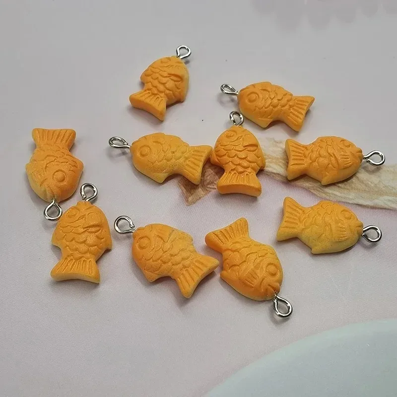 10Pcs Lovely Korea Koi Fish Floating Resin Charms Mini Simulation Pendants DIY Craft Accessories For Earrings Keychains view 5