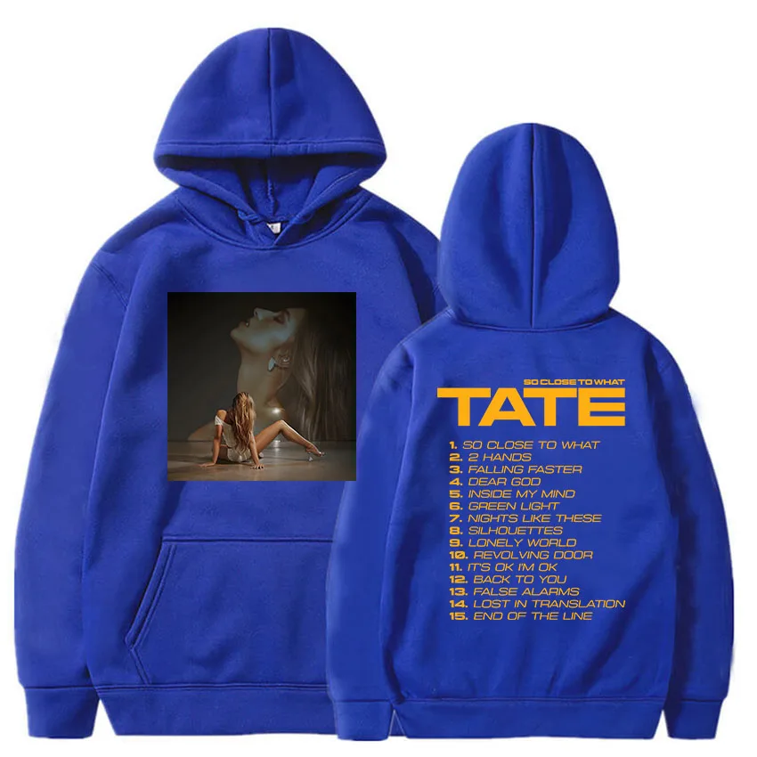 Tate McRae So Close To What Album 2025 Hoodies New Fashion Singer Graphic Sweatshirts Ropa Hombre Sudaderas Women Clothes Unisex