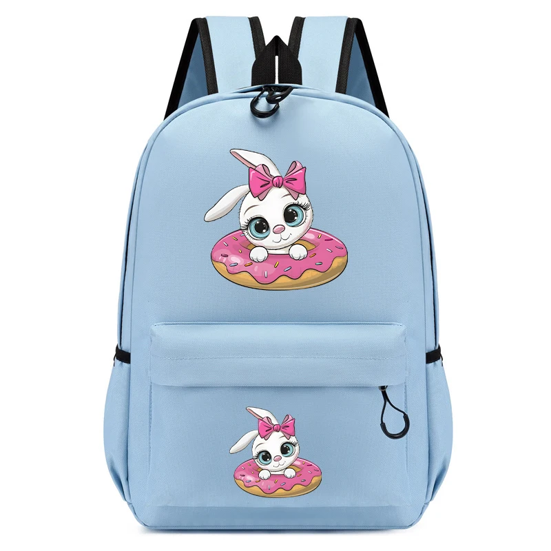 Mochila escolar Sacos para crianças Coelho dos desenhos animados, Anime Bookbag, Animais Kawaii, Mochila fofa para crianças, Meninas